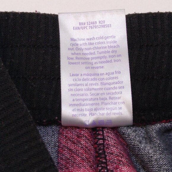 Secret Treasures Buffalo Plaid M (8-10) Lounge Pants Drawstring Waist Cozy Fit - Picture 4 of 4